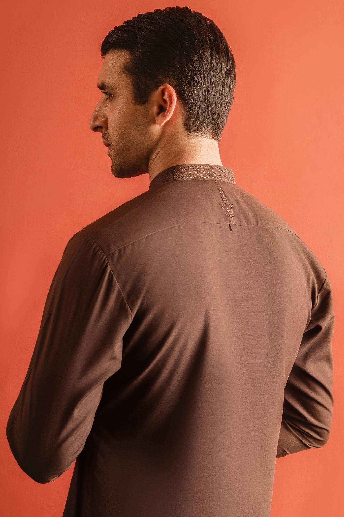TOKYO - BROWN BLENDED KAMEEZ SHALWAR