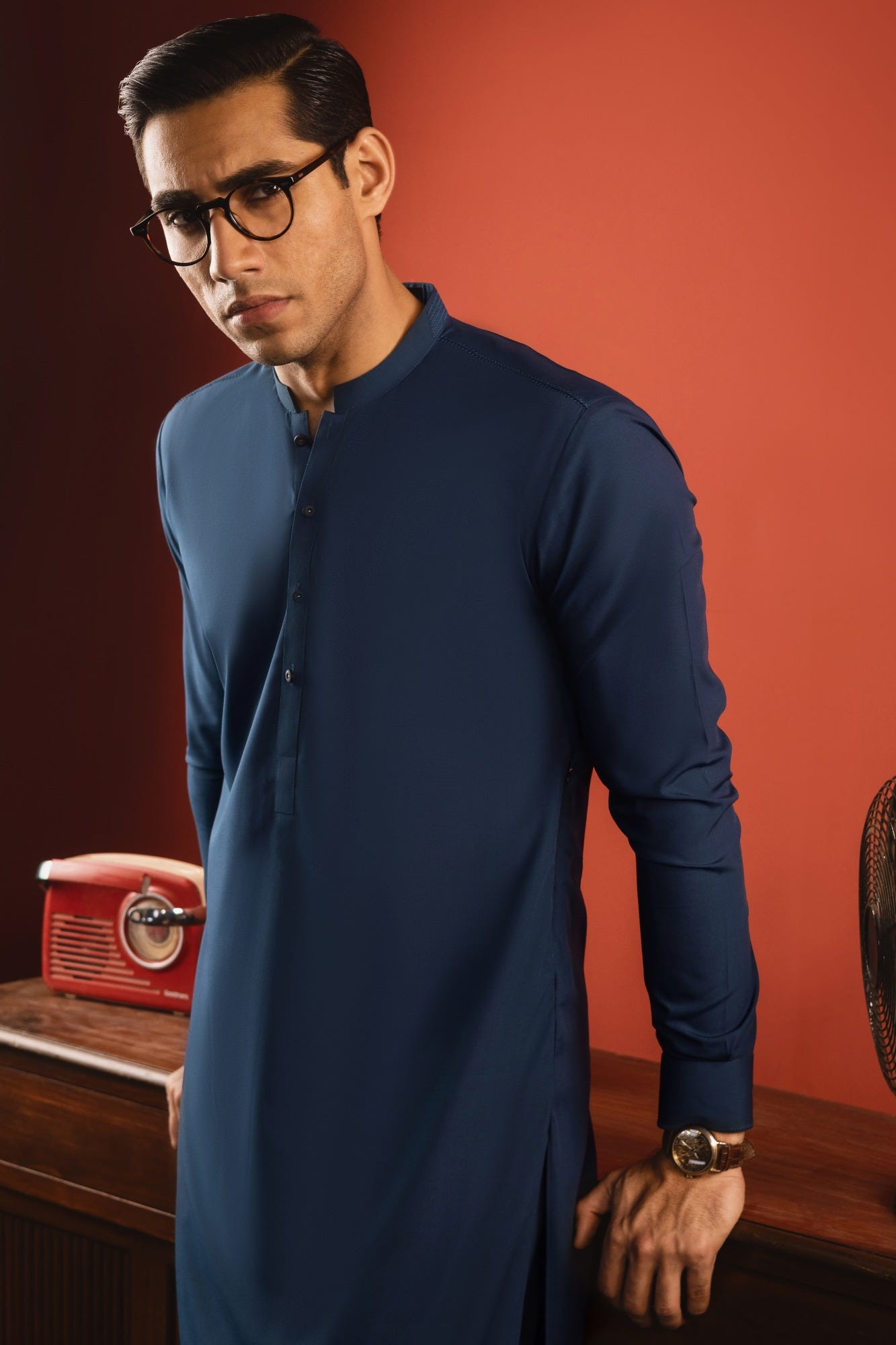 TOKYO - TEAL BLENDED KAMEEZ SHALWAR