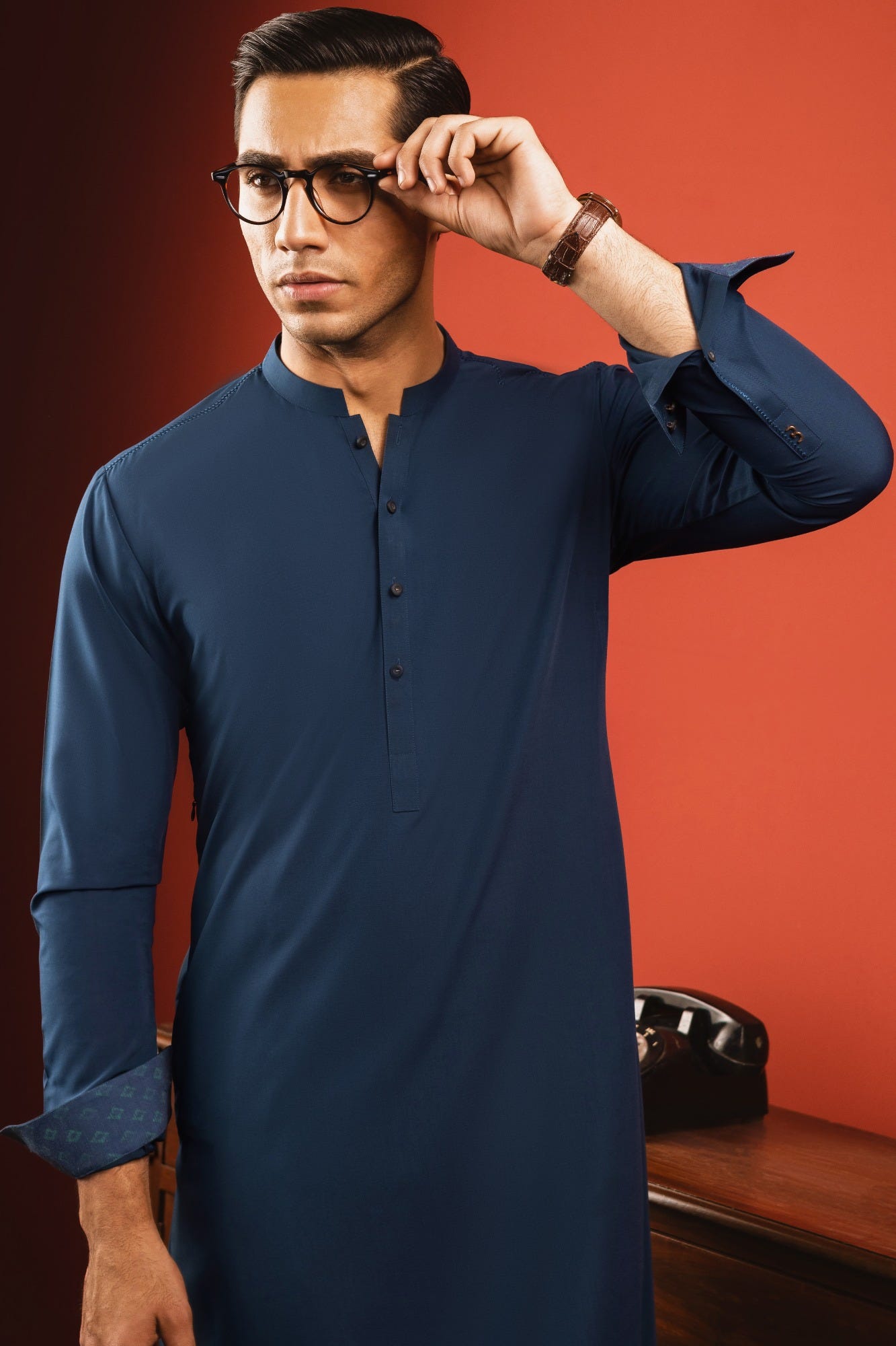 TOKYO - TEAL BLENDED KAMEEZ SHALWAR