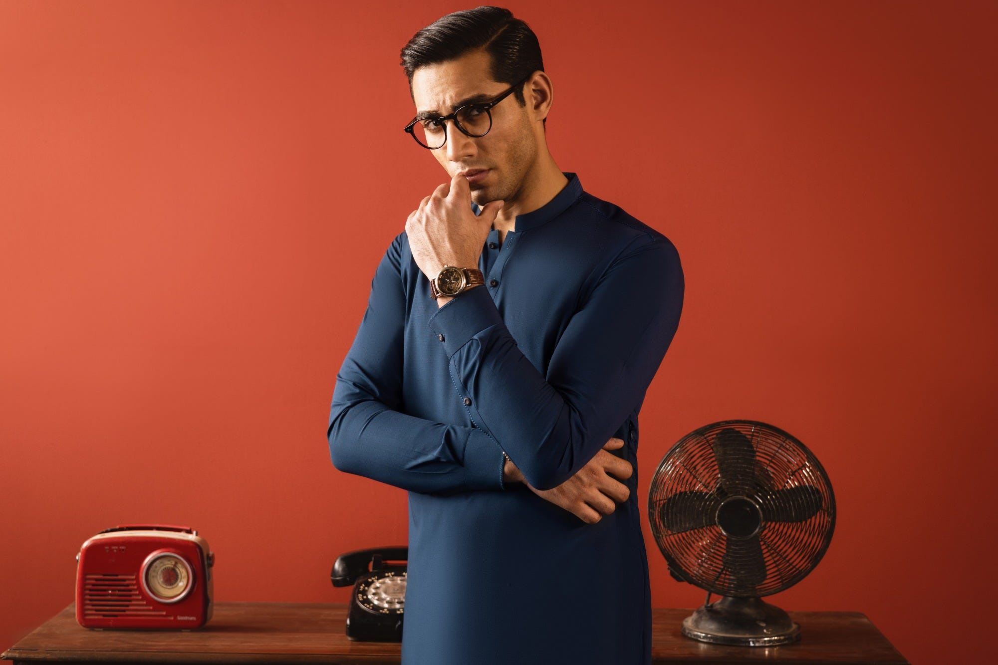 TOKYO - TEAL BLENDED KAMEEZ SHALWAR