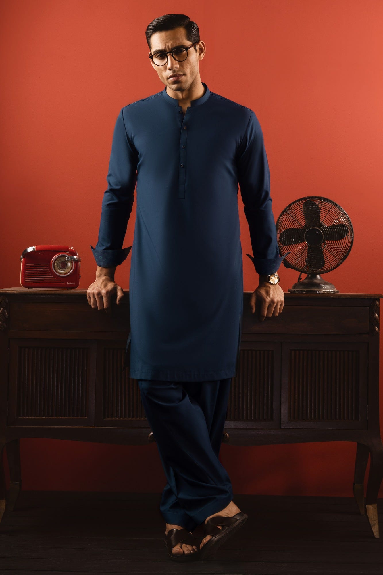 TOKYO - TEAL BLENDED KAMEEZ SHALWAR