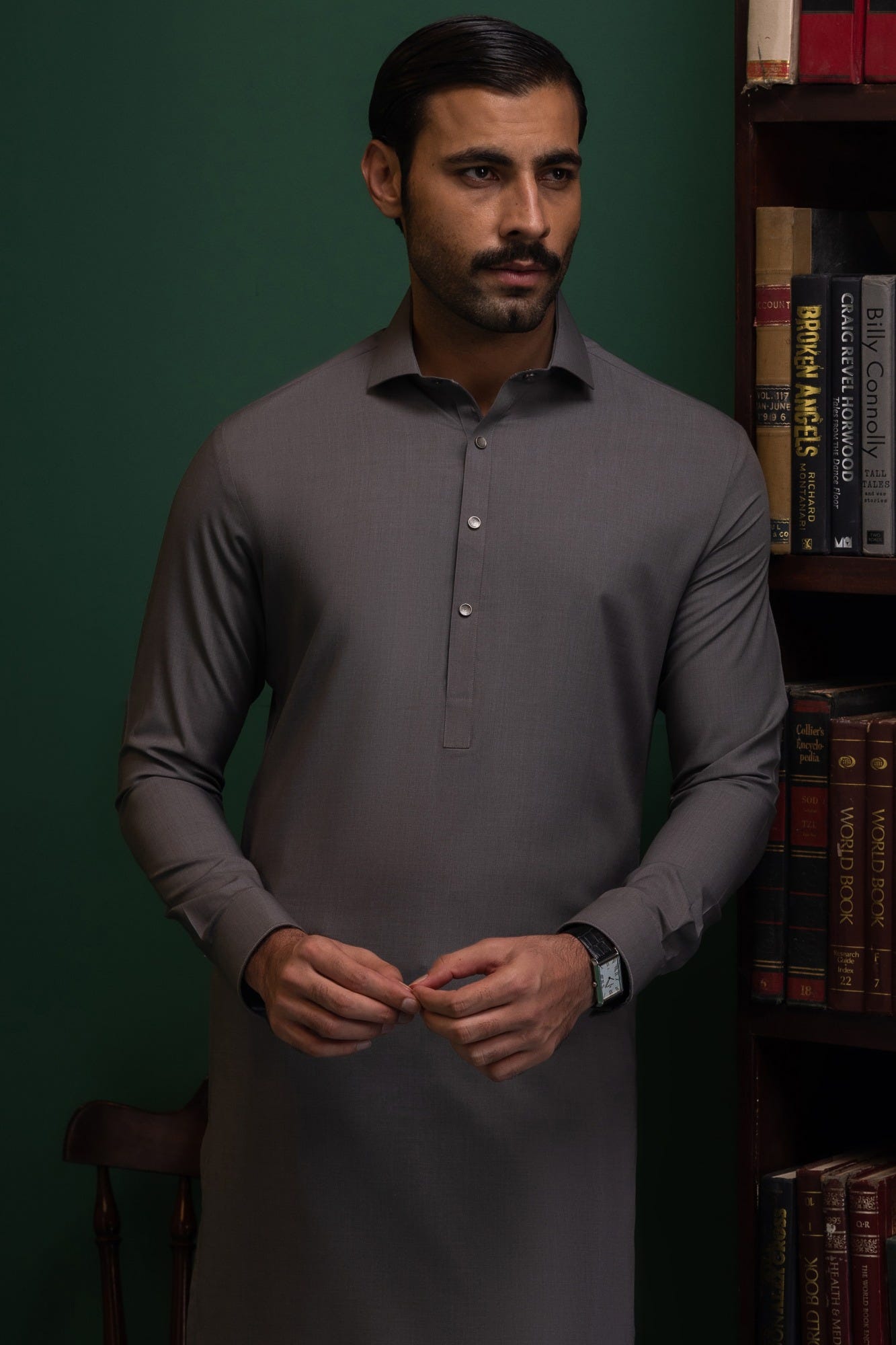 vienna-carbon-grey-blended-kameez-shalwar