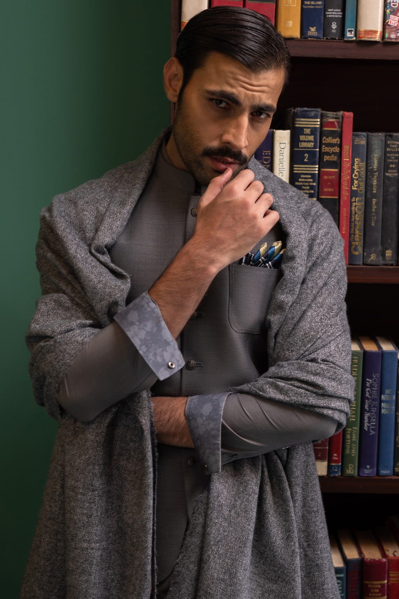 vienna-carbon-grey-blended-kameez-shalwar