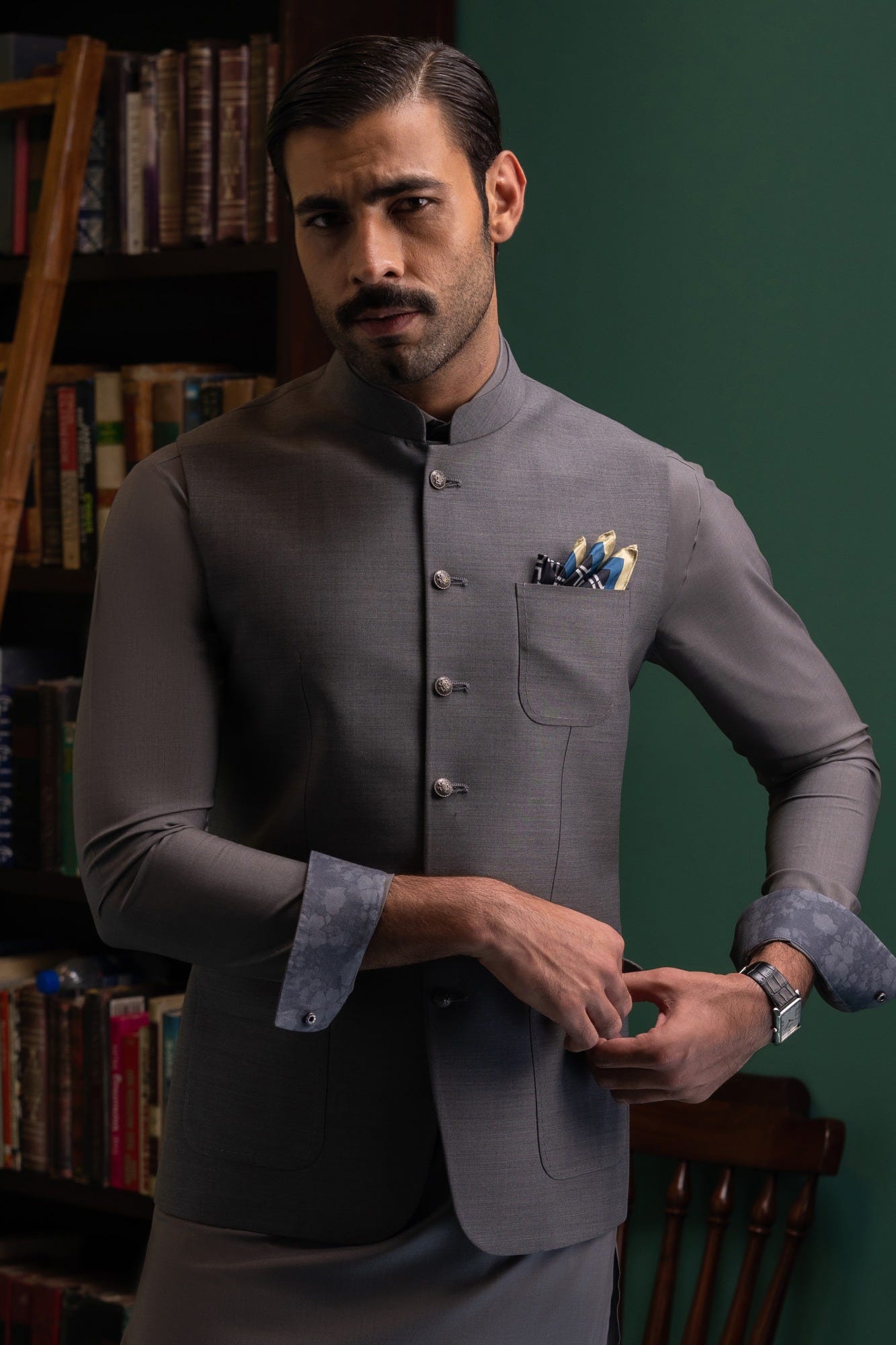 vienna-carbon-grey-blended-kameez-shalwar