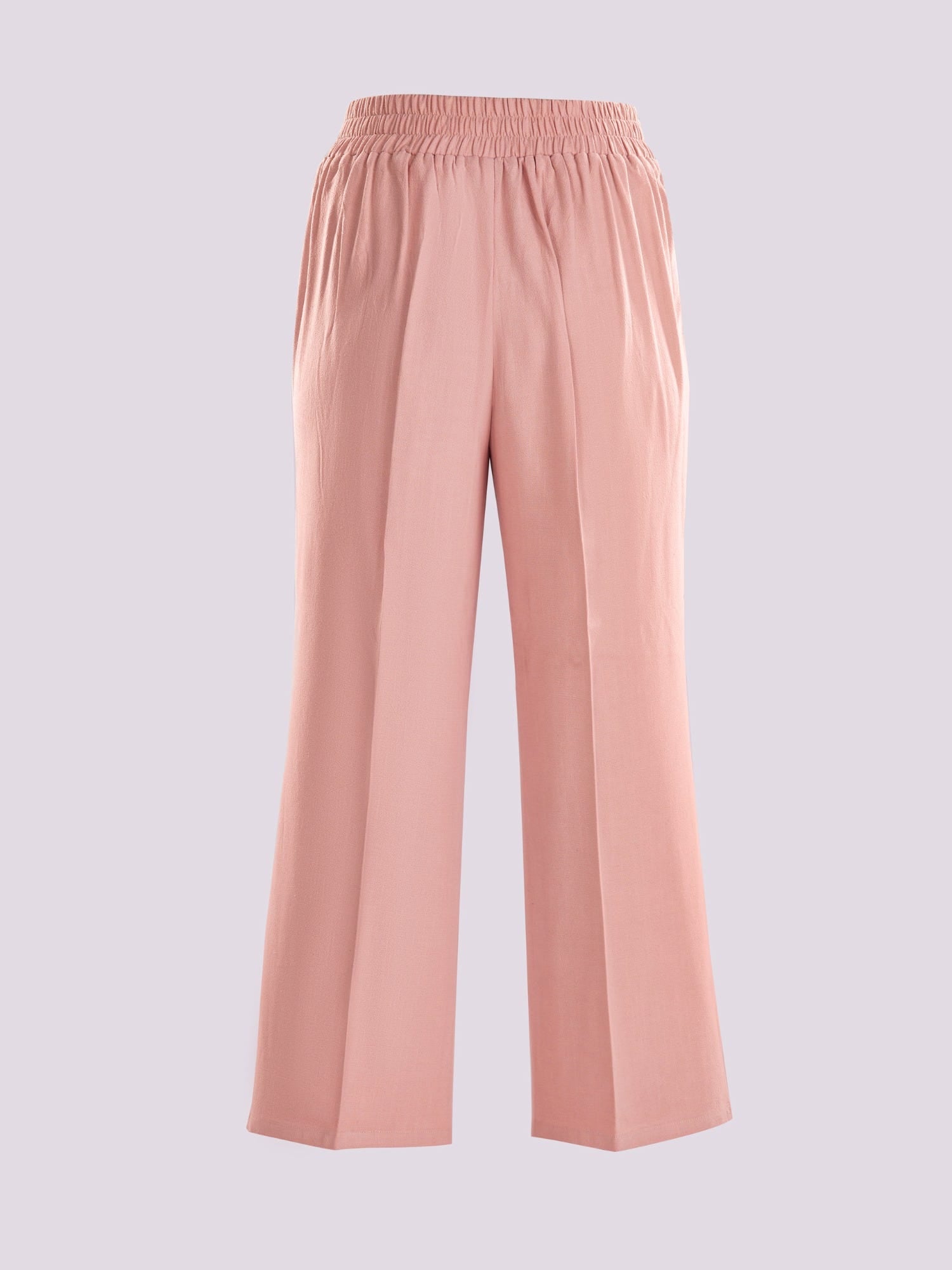 DULL PINK HIGH WAISTED TROUSERS