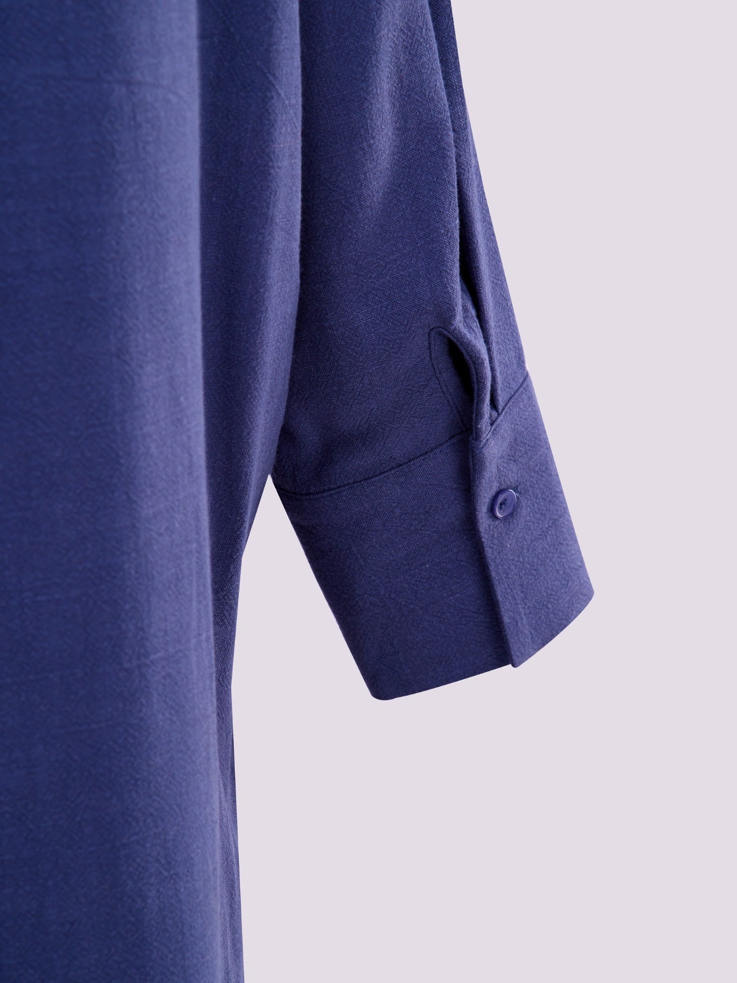 NAVY BLUE RELAXED FIT BUTTON-DOWN SHIRT