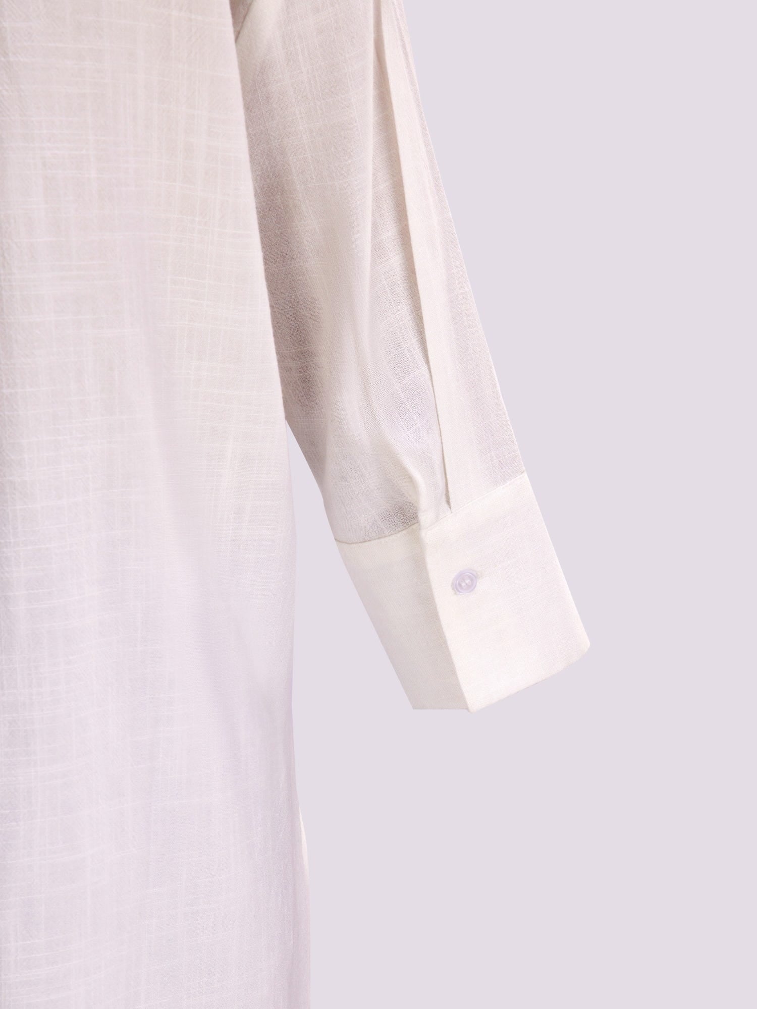 WHITE RELAXED FIT BUTTON-DOWN SHIRT